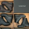 Men S Brown Crazy Horse Leather Combat Boots