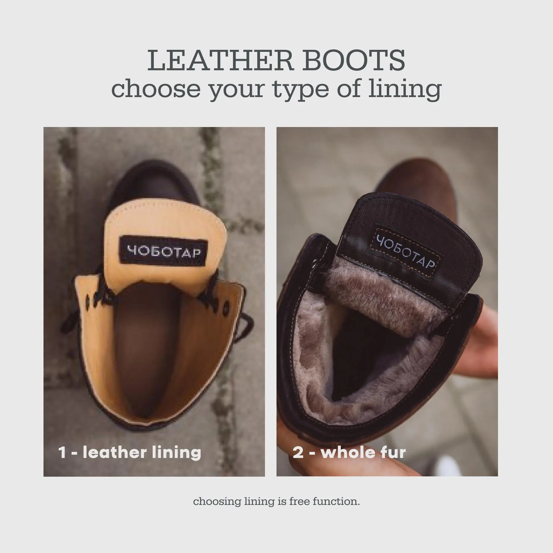 Mens Leather Black Boots Casual Boots